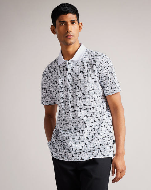 <P>Ss Printed Polo</P>